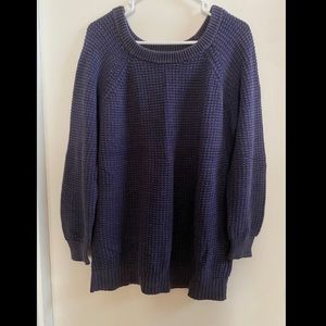 Long Open Back 100% Cotton Sweater